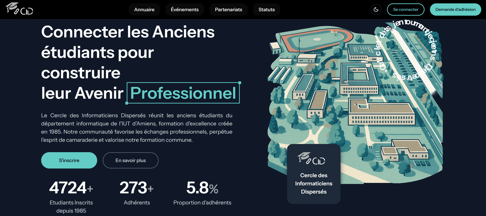 Site web pour le Cercle des Informaticiens Dispersés (CID)